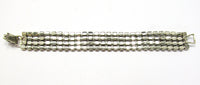Mid-Century Glamorous 1950s Vintage Four Row Diamante Bracelet
