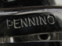 Pennino Vintage Exquisite Mid Century Clear Rhinestone Button Earrings - Signature - Thumbnail
