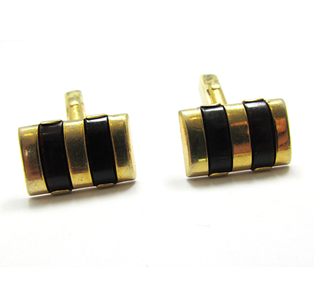 Vintage 1950s Signed Swank Mid-Century Men’s Designer Cuff Links - Front