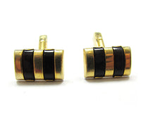 Vintage 1950s Signed Swank Mid-Century Men’s Designer Cuff Links - Front - Thumbnail