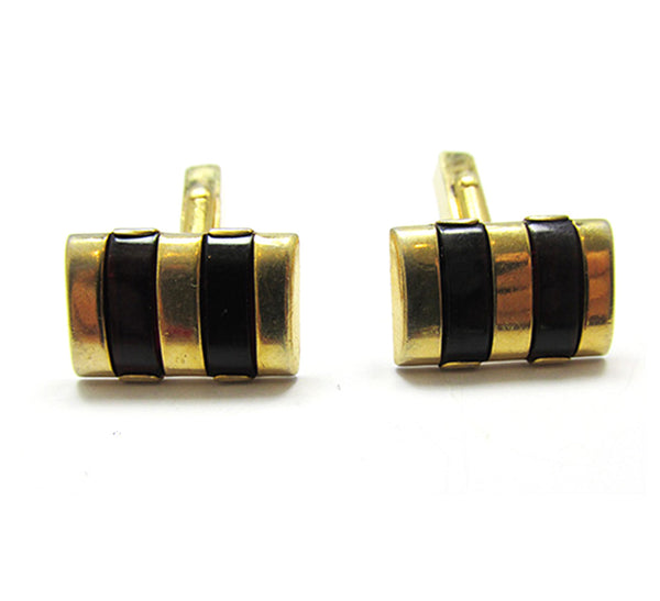 Vintage 1950s Signed Swank Mid-Century Men’s Designer Cuff Links - Front