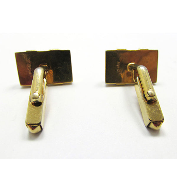 Vintage 1950s Signed Swank Mid-Century Men’s Designer Cuff Links - Back