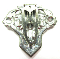 Dazzling 1930s Vintage Art Deco Style Clear Diamante Dress Clip - Back - Thumbnail