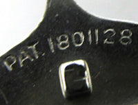 Dazzling 1930s Vintage Art Deco Style Clear Diamante Dress Clip - Patent Number - Thumbnail