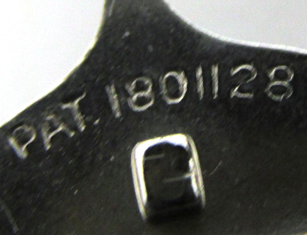 Dazzling 1930s Vintage Art Deco Style Clear Diamante Dress Clip - Patent Number