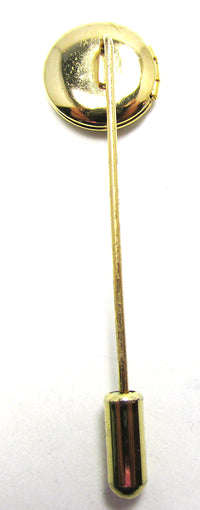Vintage 1960s Adorable Gold-Tone Engraved Hat or Stick Pin Locket