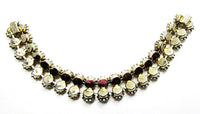 Superb Vintage 1950s Mid-Century Aurora Borealis Rhinestone Bracelet - Back - Thumbnail