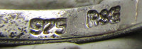 1970s Vintage Cubic Zirconia and Sterling Fashion Ring - Mark - Thumbnail