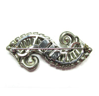 Signed Coro (Book Piece) 1930s Clear Diamante Duette/Pin/Dress Clips - Back - Thumbnail