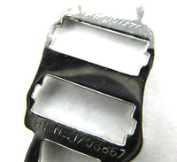 Signed Coro (Book Piece) 1930s Clear Diamante Duette/Pin/Dress Clips - Signature and Patent Number - Thumbnail