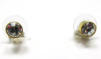 1980s Preston & York Vintage Diamante Link Bracelet and Earrings - Earring Fronts - Thumbnail