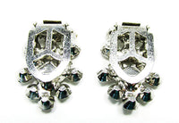 1930s Vintage Art Deco Geometric Clear Rhinestone Duette