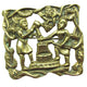Early 1900s Extraordinary Antique Geometric Pristine Brass Pin