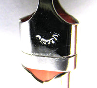 Vintage 1980s Contemporary Style Sterling Silver and Pink Bracelet - Mark - Thumbnail