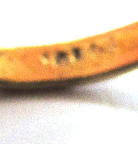 Vintage 1960s Mid-Century Sapphire Diamante Fashion Ring - Mark