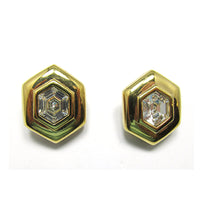 Swarovski Vintage 1970s Eye-Catching Contemporary Style Earrings - Front - Thumbnail