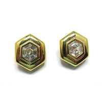 Swarovski Vintage 1970s Eye-Catching Contemporary Style Earrings - Front - Thumbnail