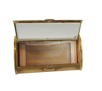 Vintage 1940s Unique Barrel-Shaped Gold Powder Compact - Powder Sifter - Thumbnail