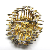 Signed Vintage 1950s Hattie Carnegie Avant-Garde Mid-Century Pin - Back - Thumbnail