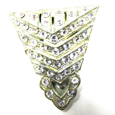 Lovely Signed WMCA 1930s Vintage Diamante Versatile Dress Clip – alt