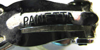 Panetta Vintage 1950s Pearl and Rhinestone Clip-Back Earrings - Signature - Thumbnail