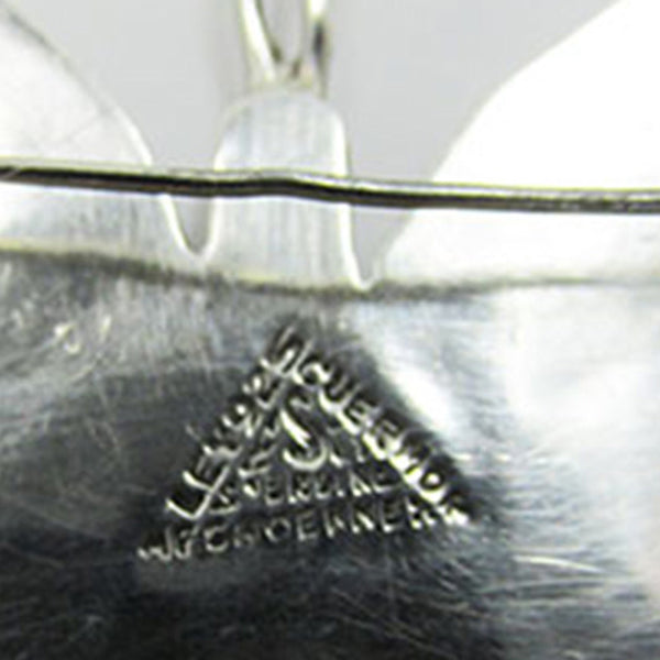 Vintage 1940s RLS Abalone and Sterling Butterfly Pin and Earrings - Mark