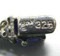 Vintage 1980s Contemporary Style CZ and Sterling Silver Bracelet - Mark - Thumbnail