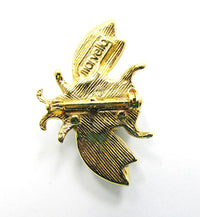 Marvella Vintage 1960s Retro Delightful Pearl Figural Insect Pin - Back - Thumbnail