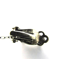 Lewis Segal Vintage 1950s Designer Clear Rhinestone Drop Earrings - Signature - Thumbnail