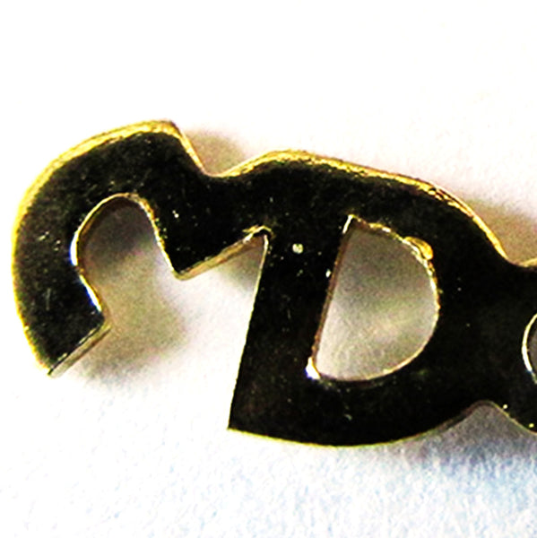 1980s Vintage Contemporary Style Opal Diamante and Gold-Filled Pendant - Logo