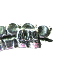 Signed AJC Vintage 1950s Designer Clear Rhinestone and Silver-Tone Pin