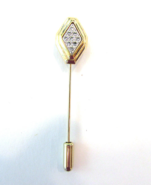 Vintage Avon Signed 1960s Mid-Century Diamante Hat or Stick Pin - Front