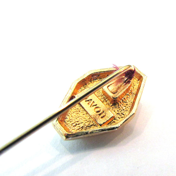 Vintage Avon Signed 1960s Mid-Century Diamante Hat or Stick Pin - Signature