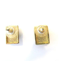 Joan Rivers Vintage 2000 Designer Cat’s Eye Geometric Earrings - Thumbnail