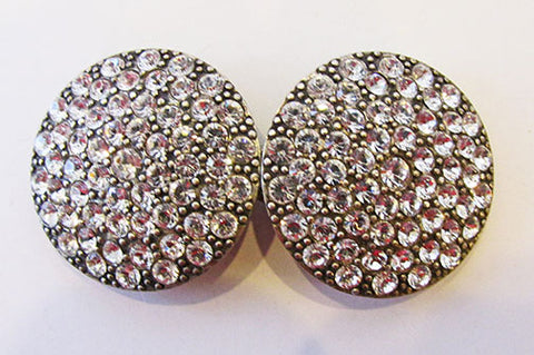 Vintage Minimalist 1930s Brilliant Rhinestone Belt Buckle