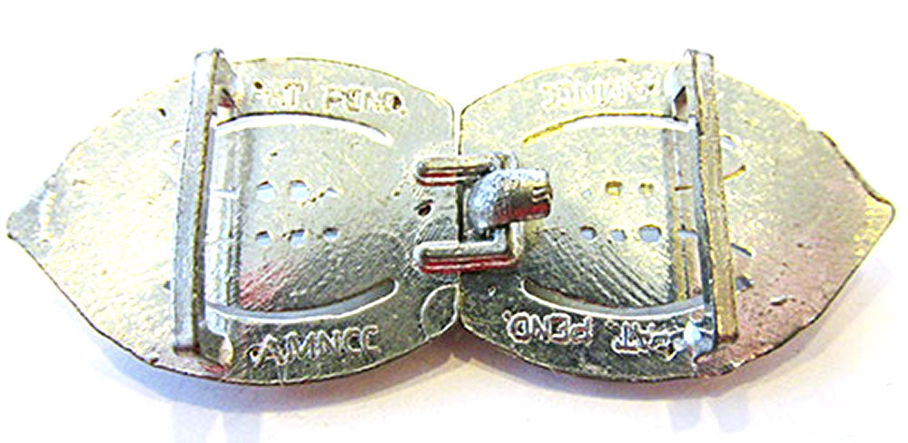 AMNCC Vintage Jewelry 1930s Art Deco Bakelite and Diamante Belt Buckle