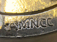 Vintage Jewelry AMNCC 1930s Art Deco Bakelite and Diamante Belt Buckle - Signature - Thumbnail