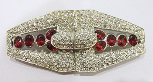 Vintage 1930s Retro Extraordinary Rare Art Deco Rhinestone Belt Buckle