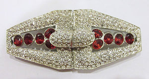 Vintage 1930s Retro Extraordinary Rare Art Deco Rhinestone Belt Buckle