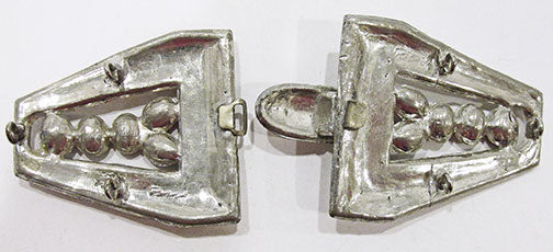 Vintage 1930s Retro Extraordinary Rare Art Deco Rhinestone Belt Buckle