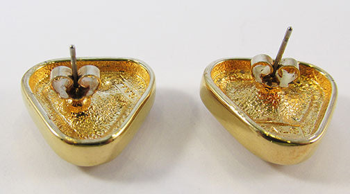 Swarovski Vintage 1970s Dazzling Sapphire Geometric Earrings