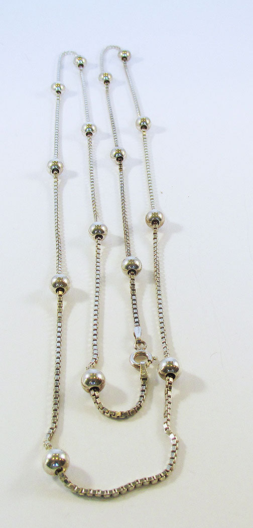 Vintage Desirable Retro Italian Contemporary Style Sterling Necklace