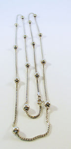 Vintage Desirable Retro Italian Contemporary Style Sterling Necklace