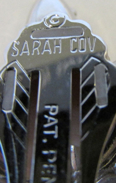 Sarah Coventry Vintage Jewelry Iconic Blue Lagoon Pin and Earrings Set - Signature