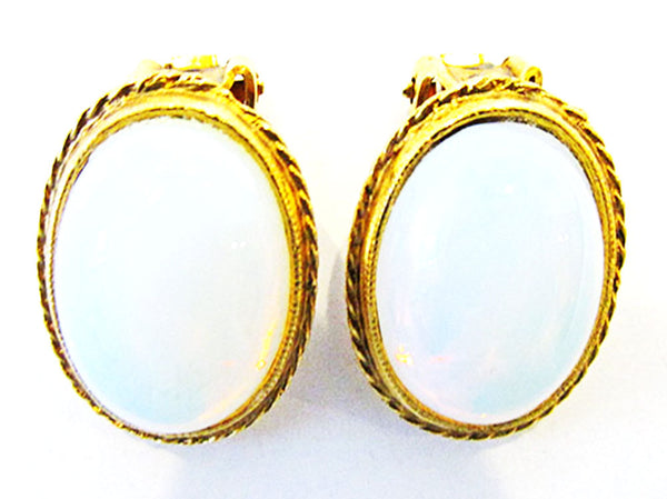 Vintage 1950s Jewelry Exceptional Diamante and Pearl Pin and Earrings - Earrings