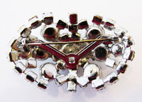 Vintage 1950s Mid-Century Sparkling Clear Diamante Pin