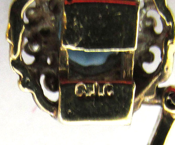 CJC Vintage 1960s Mid-Century Sterling Vermeil Diamante Bracelet - Signature