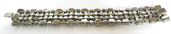 Weiss Vintage Costume Jewelry 1950s Mid-Century Diamante Bracelet - Back