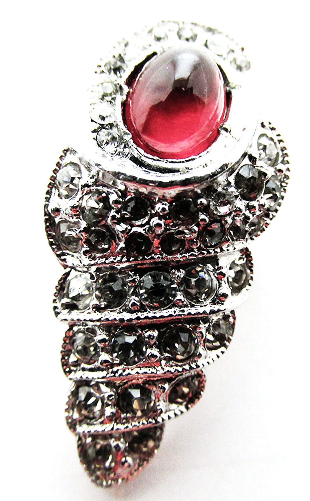 Coro Vintage 1930s Designer Jewelry Adorable Seashell Dress Clip - Front