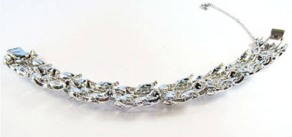 Francois (Coro) Vintage Jewelry 1950s Glamorous Diamante Link Bracelet - Back